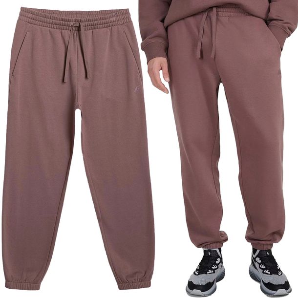 Spodnie Dresowe Męskie 4F Joggery Sportowe Dresy Bawełniane M1273-81S-XL