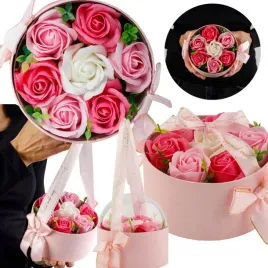 roze-kwiaty-mydlane-bukiet-prezent-imieniny-i-urodziny-flowerbox-na-slub