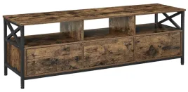 szafka-komoda-rtv-stojaca-147x50x40cm-styl-loft-rustykalny-braz-z-czarnym