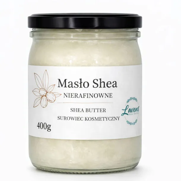 Masło SHEA Nierafinowane 400g Naturalne Butter Balsam do ciała i dłoni