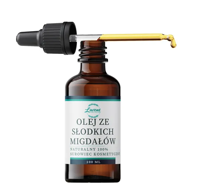 Naturalny Olejek Ze Słodkich Migdałów do Masażu Ciała Włosów Paznokci 100ml