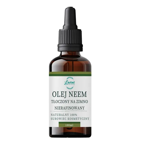 Olejek Neem Nierafinowany Olej Naturalny Tłoczony na Zimno 100 ml