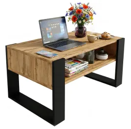 stolik-kawowy-lawa-karo-92-cm-z-polka-dab-wotan-czarny-loft-92x536x45