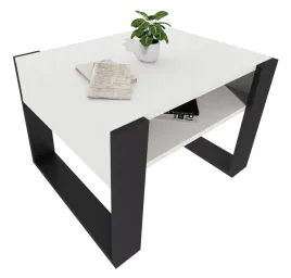 stolik-kawowy-karo-65-cm-z-polka-bialy-czarny-loft-do-salonu-65x536x45