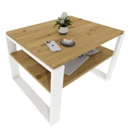 stolik-kawowy-kaja-61-cm-z-polka-dab-artisan-bialy-loft-do-salonu-61x51x44