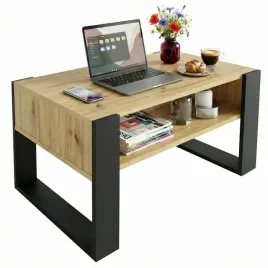 stolik-kawowy-karo-92-cm-z-polka-dab-artisan-czarny-loft-92x536x45