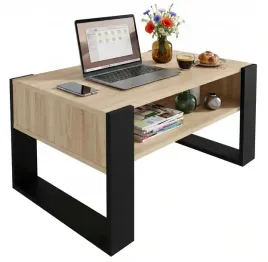 stolik-kawowy-karo-92-cm-z-polka-dab-sonoma-czarny-loft-92x536x45