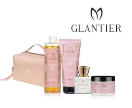 glantier-585-zestaw-dla-niej-perfumy-balsamolejek-peeling-kosmetyczka