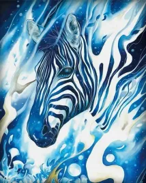 malowanie-po-numerach-zebra-abstrakcja-obraz