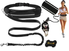 pas-trekkingowy-biodrowy-saszetka-do-biegania-z-psem-smycz-z-amortyzatorem