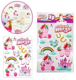 naklejki-na-sciane-jednorozce-3d-pokoj-dzieciecy-kolorowe-chmurki-magiczne