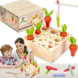 eko-drewniana-gra-edukacyjna-zlap-robaczka-marchewkowy-ogrod-2-w-1