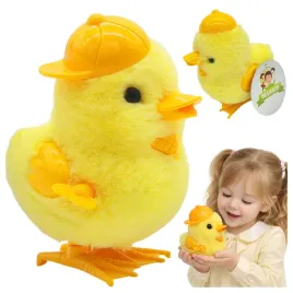 kurczaczek-zabawkowy-nakrecany-skaczacy-10-cm-w-czapce-kaczka
