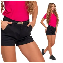 eleganckie-czarne-krotkie-spodenki-damskie-szorty-elastyczne-moraj-r-xxl
