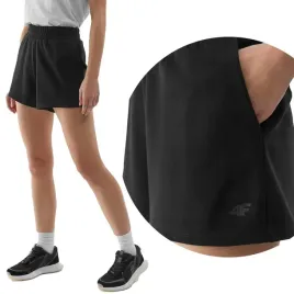 krotkie-spodenki-damskie-4f-dresowe-sport-casual-bawelna-wiosenne-ss24f286