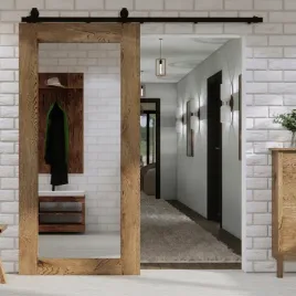 drzwi-przesuwne-drewniane-debowe-z-lustrem-mirror-100x210-olej-braz