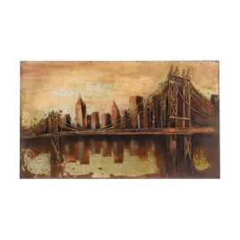 obraz-metalowy-3d-loft-most-manhattan-2-120x80-cm
