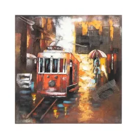 obraz-metalowy-3d-loft-tramwaj-2-100x100-cm