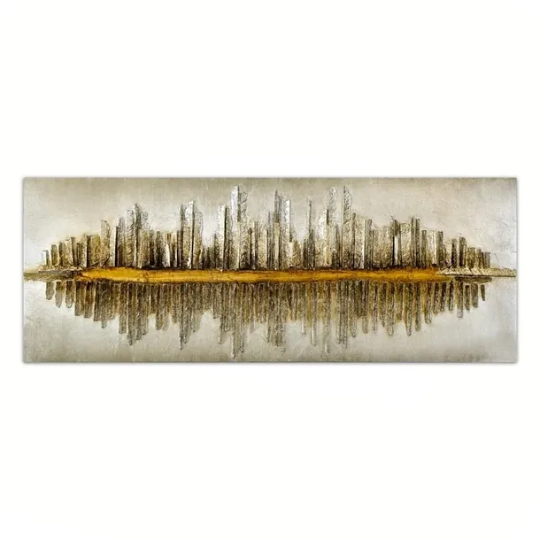 obraz-3d-loft-miasto-145x55-cm
