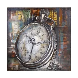 obraz-metalowy-3d-loft-zegar-100x100-cm