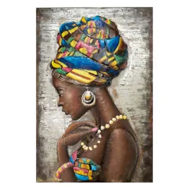 obraz-metalowy-3d-loft-lady-afryka-70x120-cm