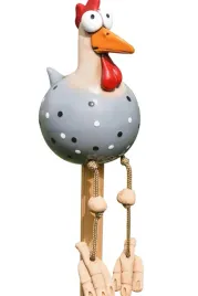 ceramiczna-figurka-kurczaka-recznie-robiona-dekoracja-ogrodowa-i-do-wnetrz