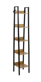 regal-na-ksiazki-drabinka-polki-do-salonu-industrialny-dab-170x34x30-cm