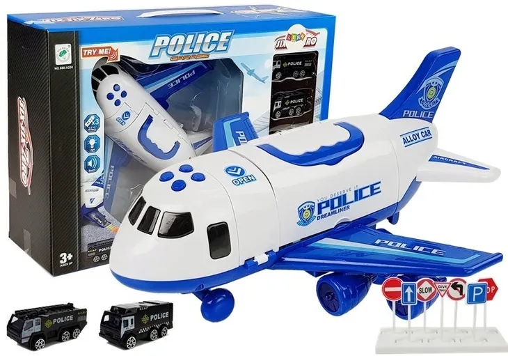 transporter-samolot-3-auta-policja-dlugosc-torowiska-8-cm