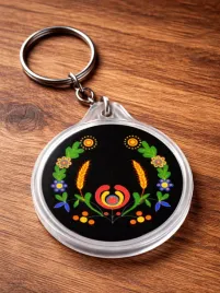breloczek-okragly-kociewski-czarny-rak