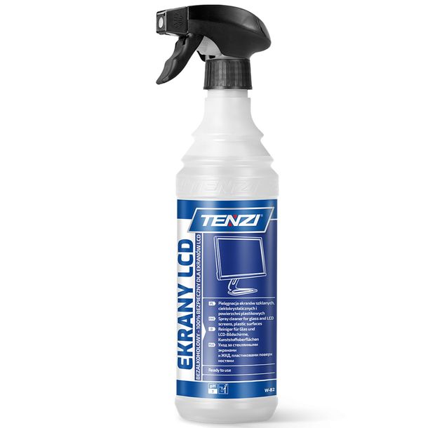 Płyn Tenzi do mycia ekranów monitorów TV czytniki linii papilarnych 600ml