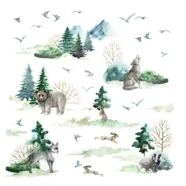 naklejki-na-sciane-dla-dzieci-forest-drzewa-zwierzeta-las-xxl-woodland