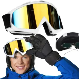 Zdjęcie produktu Gogle Narciarskie Okulary Na Narty Snowboard ZIMA Wiatroszczelne ANTYPARA