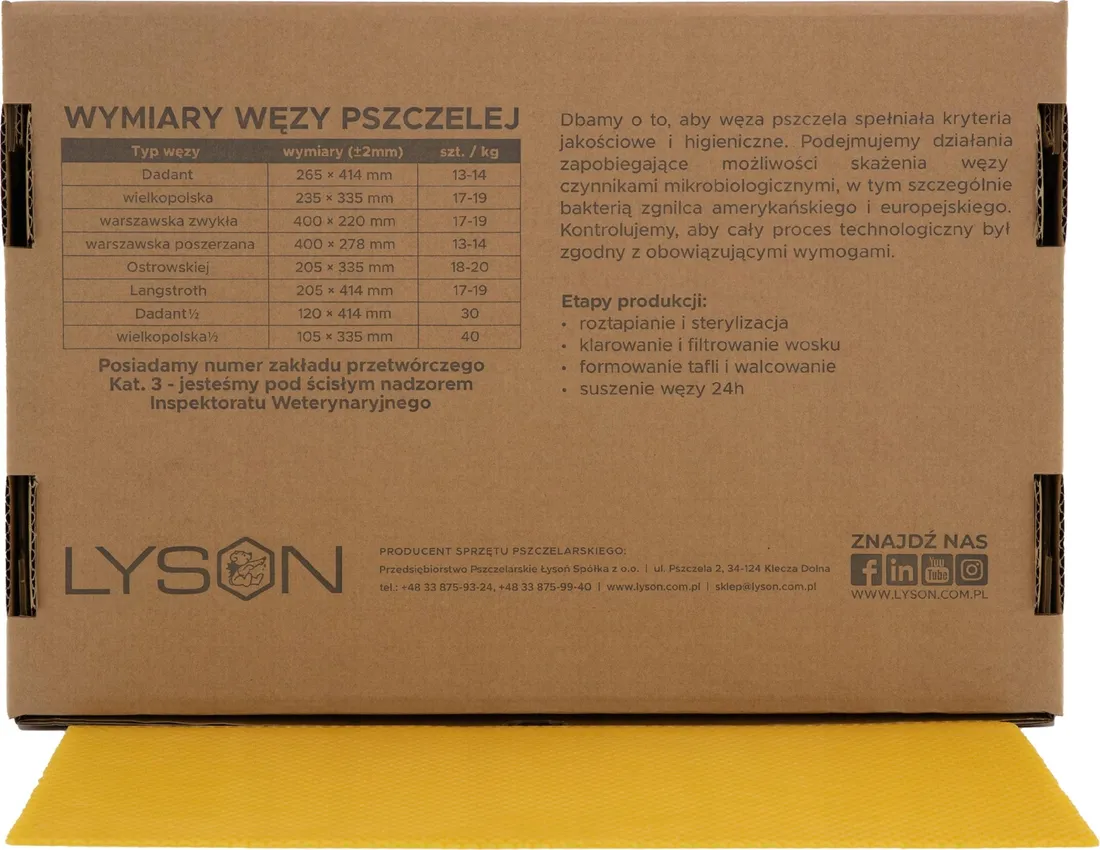 weza-pszczela-langstroth-5kg-lyson-stan-nowy