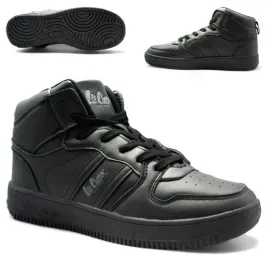 buty-sportowe-meskie-sneakersy-lee-cooper-wysokie-za-kostke-czarne-43
