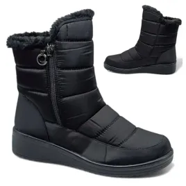 buty-sniegowce-ocieplane-damskie-41-zimowe-botki-czarne-modne-wygodne-news