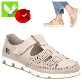 polbuty-rieker-damskie-39-skora-naturalna-buty-letnie-azurowe-bezowe