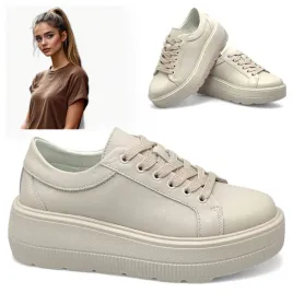sneakersy-damskie-skorzane-40-bezowe-polbuty-wygodne-platforma-evento