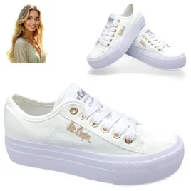 lee-cooper-37-tenisowki-damskie-na-grubej-podeszwie-klasyczne-trampki-biale