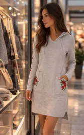 sukienka-tunika-z-haftem-roze-szara