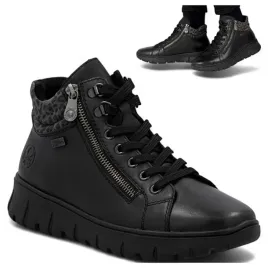 rieker-skorzane-sneakersy-39-damskie-na-platformie-wygodne-polbuty-czarne