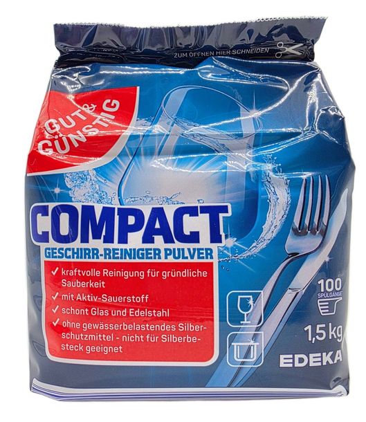 GUT & GUNSTIG G&G Proszek do Zmywarki Compact z aktywnym tlenem z NIEMIEC