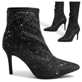 botki-damskie-skarpetkowe-41-barski-szpilki-eleganckie-elastyczne-cyrkonie