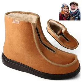 zimowe-botki-damskie-ocieplane-welna-40-buty-dr-orto-wysokie-polbuty-bezowe