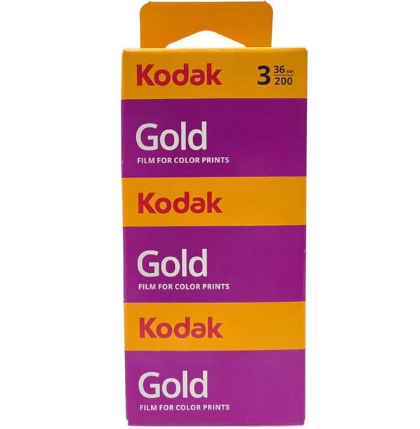 Kodak Gold 200 – Zestaw 3 klisz fotograficznych 135 mm 3x36 zdjęć 108 zdjęć