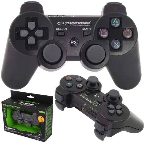 gamepad-esperanza-marine-egg109k-ps3-bt-czarny-komunikacja-bezprzewodowa-bluetooth