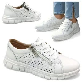 sneakersy-damskie-skorzane-39-wiazane-polbuty-azurowe-lekkie-letnie-evento