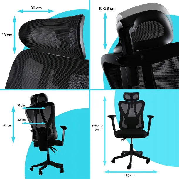 fotel-biurowy-krzeslo-gamingowe-ergonomiczne-regulowane-podlokietniki-obciazenie-maksymalne-120-kg