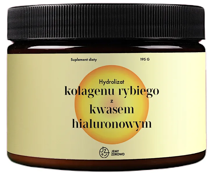 Kolagen Rybi Kwas Hialuronowy na Młodą Skórę o Smaku Mango Jemy Zdrowo 195g