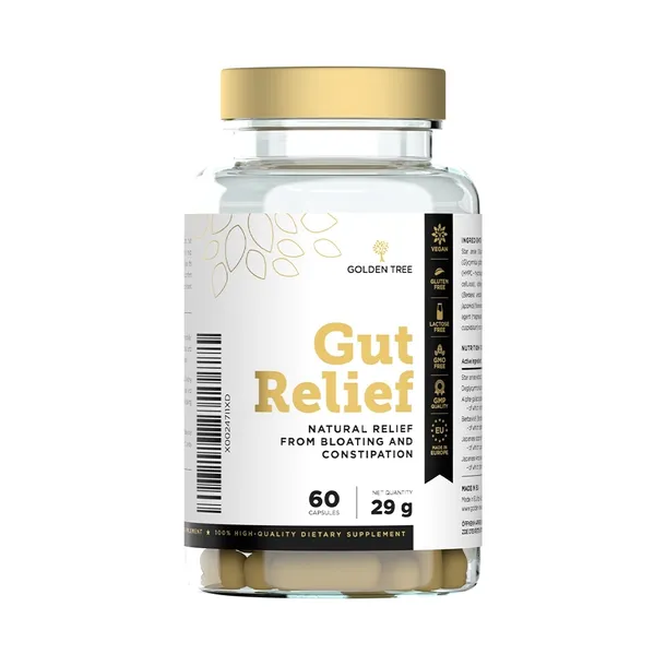 Golden Tree Gut Relief Jelita i Trawienie Przeciw Wzdęciom oraz Zaparciom