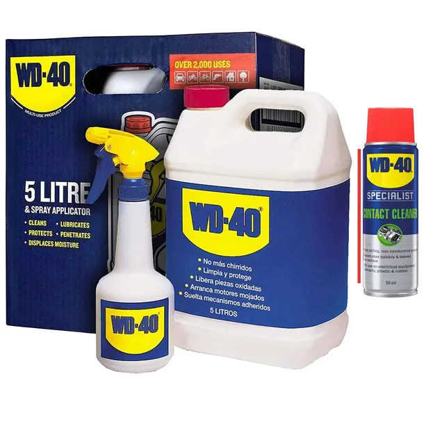 Preparat wielofunkcyjny WD-40 5L +butelka atomizer + GRATIS WD-40 50ML !!
